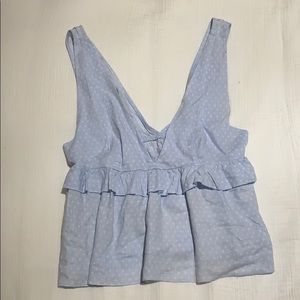 Blue tank top shirt